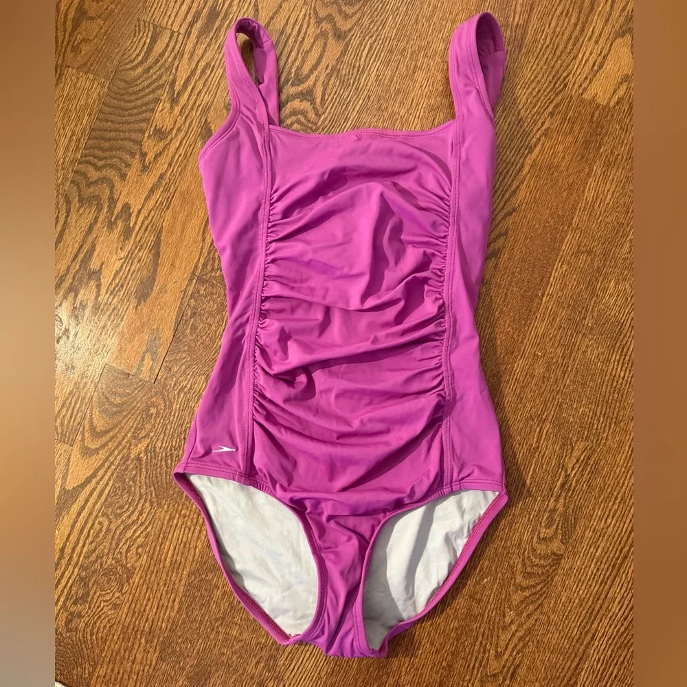 Speedo Ruched One Piece Swimsuit